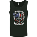 American Biker Motorbike Motorcycle USA Mens Vest Tank Top Black