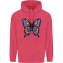 American Butterfly Flag USA July 4th Childrens Kids Hoodie Heliconia
