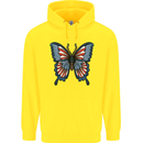 American Butterfly Flag USA July 4th Childrens Kids Hoodie Yellow
