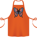 American Butterfly Flag USA July 4th Cotton Apron 100% Organic Orange