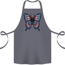 American Butterfly Flag USA July 4th Cotton Apron 100% Organic Steel