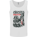 American Chicago Mafia Mens Vest Tank Top White