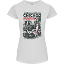 American Chicago Mafia Womens Petite Cut T-Shirt White