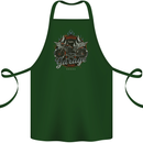 American Custom Garage Biker Motorcycle Cotton Apron 100% Organic Forest Green