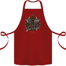 American Custom Garage Biker Motorcycle Cotton Apron 100% Organic Maroon