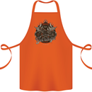 American Custom Garage Biker Motorcycle Cotton Apron 100% Organic Orange