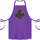 American Custom Garage Biker Motorcycle Cotton Apron 100% Organic Purple