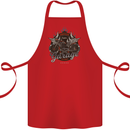 American Custom Garage Biker Motorcycle Cotton Apron 100% Organic Red