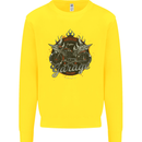 American Custom Garage Biker Motorcycle Kids Sweatshirt Jumper Yellow