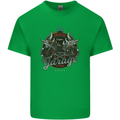 American Custom Garage Biker Motorcycle Kids T-Shirt Childrens Irish Green