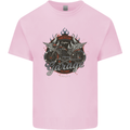 American Custom Garage Biker Motorcycle Kids T-Shirt Childrens Light Pink