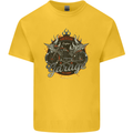 American Custom Garage Biker Motorcycle Kids T-Shirt Childrens Yellow