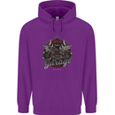American Custom Garage Biker Motorcycle Mens 80% Cotton Hoodie Purple