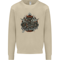 American Custom Garage Biker Motorcycle Mens Sweatshirt Jumper Sand