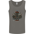 American Custom Garage Biker Motorcycle Mens Vest Tank Top Charcoal