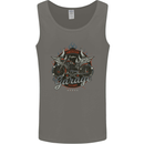 American Custom Garage Biker Motorcycle Mens Vest Tank Top Charcoal