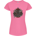 American Custom Garage Biker Motorcycle Womens Petite Cut T-Shirt Azalea