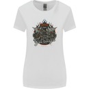 American Custom Garage Biker Motorcycle Womens Wider Cut T-Shirt White
