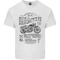 American Custom Motorbike Biker Motorcycle Kids T-Shirt Childrens White