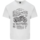 American Custom Motorbike Biker Motorcycle Kids T-Shirt Childrens White