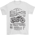 American Custom Motorbike Biker Motorcycle Mens T-Shirt Cotton Gildan White