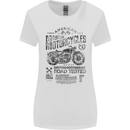 American Custom Motorbike Biker Motorcycle Womens Wider Cut T-Shirt White