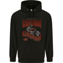 American Custom Motorcycles Biker Motorbike Childrens Kids Hoodie Black