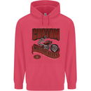 American Custom Motorcycles Biker Motorbike Childrens Kids Hoodie Heliconia
