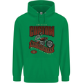 American Custom Motorcycles Biker Motorbike Childrens Kids Hoodie Irish Green