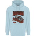 American Custom Motorcycles Biker Motorbike Childrens Kids Hoodie Light Blue