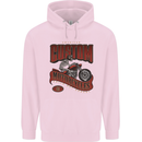 American Custom Motorcycles Biker Motorbike Childrens Kids Hoodie Light Pink