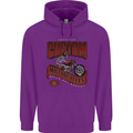 American Custom Motorcycles Biker Motorbike Childrens Kids Hoodie Purple