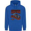 American Custom Motorcycles Biker Motorbike Childrens Kids Hoodie Royal Blue