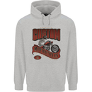 American Custom Motorcycles Biker Motorbike Childrens Kids Hoodie Sports Grey