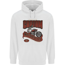 American Custom Motorcycles Biker Motorbike Childrens Kids Hoodie White