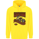 American Custom Motorcycles Biker Motorbike Childrens Kids Hoodie Yellow