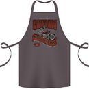 American Custom Motorcycles Biker Motorbike Cotton Apron 100% Organic Dark Grey