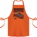 American Custom Motorcycles Biker Motorbike Cotton Apron 100% Organic Orange