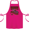 American Custom Motorcycles Biker Motorbike Cotton Apron 100% Organic Pink