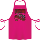 American Custom Motorcycles Biker Motorbike Cotton Apron 100% Organic Pink