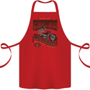 American Custom Motorcycles Biker Motorbike Cotton Apron 100% Organic Red