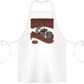 American Custom Motorcycles Biker Motorbike Cotton Apron 100% Organic White