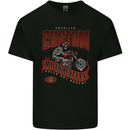 American Custom Motorcycles Biker Motorbike Kids T-Shirt Childrens Black
