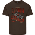 American Custom Motorcycles Biker Motorbike Kids T-Shirt Childrens Chocolate