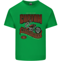 American Custom Motorcycles Biker Motorbike Kids T-Shirt Childrens Irish Green