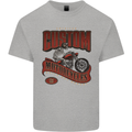 American Custom Motorcycles Biker Motorbike Kids T-Shirt Childrens Sports Grey