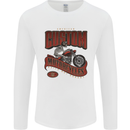 American Custom Motorcycles Biker Motorbike Mens Long Sleeve T-Shirt White
