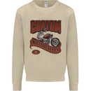American Custom Motorcycles Biker Motorbike Mens Sweatshirt Jumper Sand