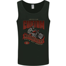American Custom Motorcycles Biker Motorbike Mens Vest Tank Top Black