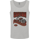 American Custom Motorcycles Biker Motorbike Mens Vest Tank Top Sports Grey